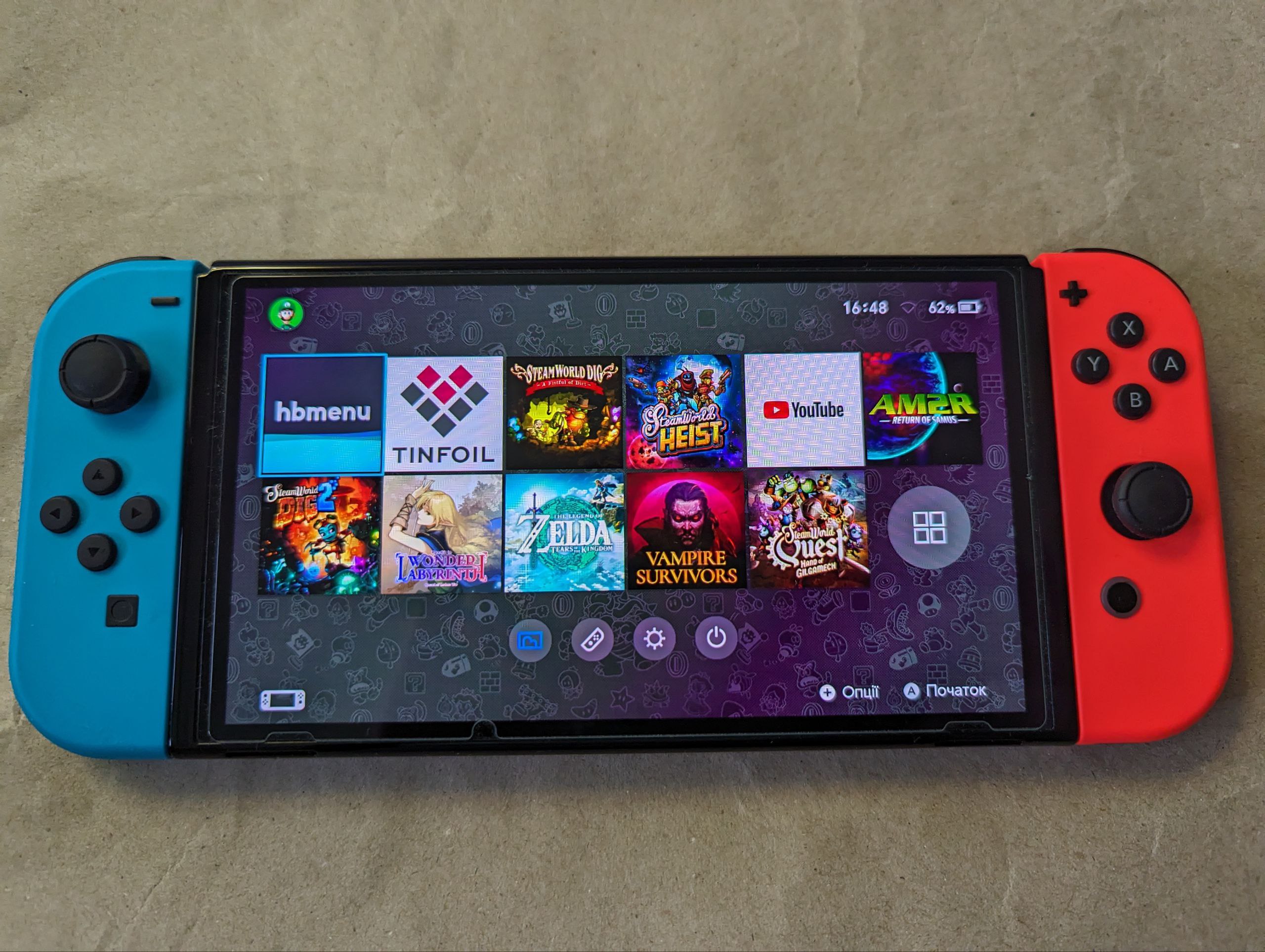 Nintendo Switch OLED, вживана